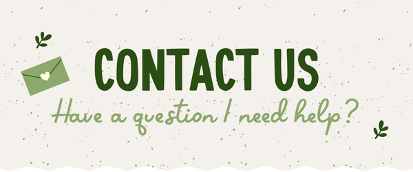 Text 'Contact Us' and 'Have a question?' with a question and help request on a light background