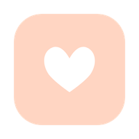 Beige square with a heart cutout