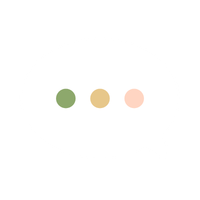 Three colored circles on a white message bubble.